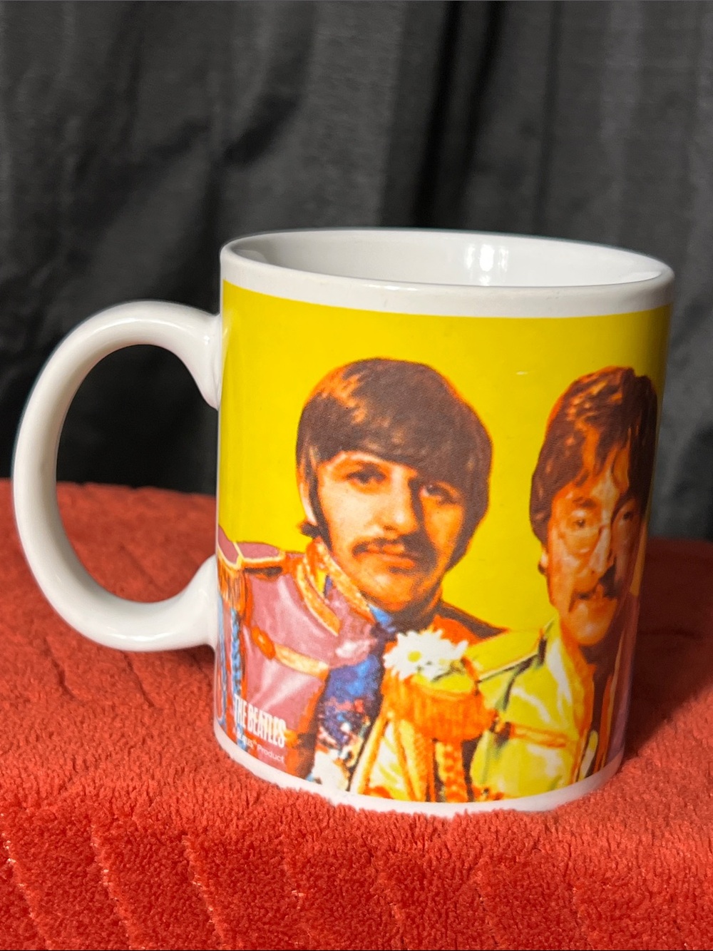 The Beatles Yellow Graphic Ceramic Mug